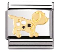 Nomination Gold Dog Charm