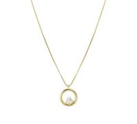 Nomination Gold Dream Beats Circle White CZ Necklace