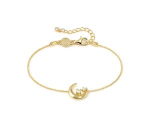 Nomination Gold Dream Beats Moon White CZ Bracelet