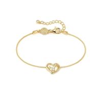 Nomination Gold Dreams Beats White CZ Heart Bracelet