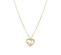 Nomination Gold Dreams Beats White CZ Heart Necklace