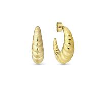 Nomination Gold Ecclettica Ripple Dome Earrings
