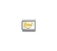 Nomination Gold Friend Heart Charm