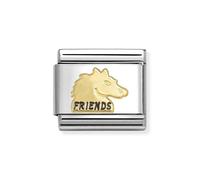 Nomination Gold Friends Horse Charm