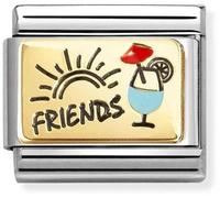 Nomination CLASSIC Gold Friends & Cocktails Charm 030289/08