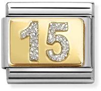 Nomination Gold Glitter 15 Charm