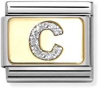 Nomination Gold Glitter C Charm
