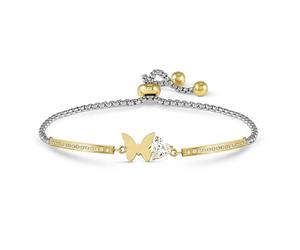 Nomination Gold Milleluci Butterfly Trillion CZ Bracelet
