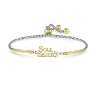 Nomination Gold Milleluci Soul Sisters Heart CZ Bracelet