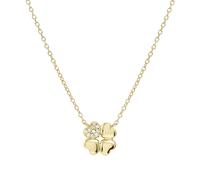 Nomination Gold Petit Sparkle Clover Necklace - 38cm