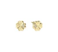 Nomination Gold Petit Sparkle Clover Stud Earrings