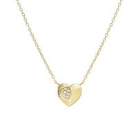 Nomination Gold Petit Sparkle Heart Necklace - 38cm