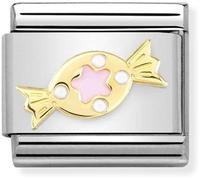 Nomination Gold Pink Sweet Charm - Enamel