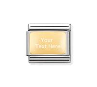 Nomination Gold Plate Engraving Charm