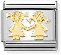 Nomination Gold Sisters Charm