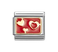 Nomination Gold Various Red Hearts Charm
