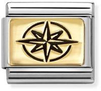 Nomination Gold Wind Rose Charm