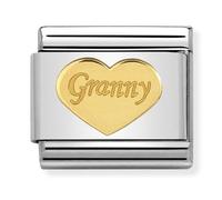 Nomination Gold Granny Heart Charm
