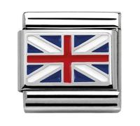 Nomination Great Britain Flag Silver Shine
