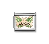 Nomination Green Butterfly Luck Charm