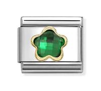 Nomination Green Crystal Flower Charm