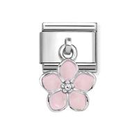 Nomination Pink Flower Charm