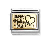 Nomination Happy Mother's Day Yellow Gold Charm