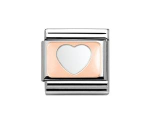 Nomination Heart on Rose Gold