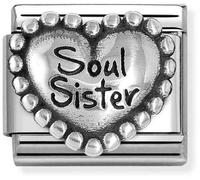 Nomination Heart with Dots Soul Sister Charm