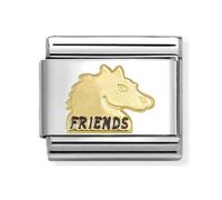 Nomination Horse Friends Yellow Gold Charm