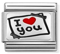 Nomination I Love You Post It Charm