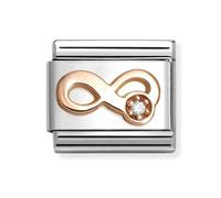 Nomination CLASSIC Rose Gold Symbols White Infinity Charm 430305/46