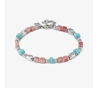 Nomination InstinctStyle Stainless Steel, Turquoise & Pink Stone Infinity Bracelet 027936/098