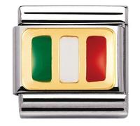 Nomination Italian Flag Charm - Stainless Steel