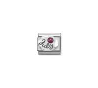 Nomination July Ruby Oxidised Birthstone Charm