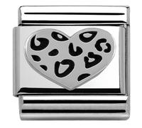 Nomination CLASSIC Silvershine Valentine Leopard Heart 330101/05