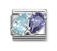 Nomination Classic Two Tone Blue Teardrop Charm 330329/18