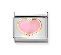 Nomination CLASSIC Composable Gold Pink Enamel Heart Charm 030283/21