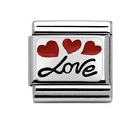 Nomination CLASSIC Silvershine Plates Love Charm 330208/06