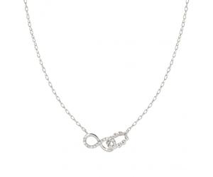 Nomination Lovecloud CZ Infinity Sterling Silver Necklace 1x0.7cm, 40-44cm