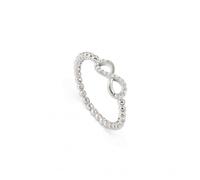 Nomination Lovecloud CZ Infinity Sterling Silver Ring 1.1x1.5cm, Size N
