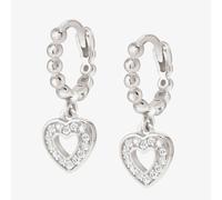 Nomination Lovecloud Sterling Silver Bead Hoop Heart Earrings 240507/009