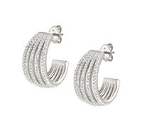 Nomination Lovelight Silver Crystal Hoop Earrings