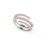 Nomination Lovelight Silver + Pink Triple Band Ring Size 54 - Ring Size 54