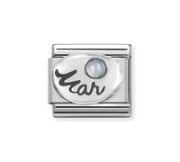 Nomination Charm CLASSIC Silvershine Symbols March Aquamarine Birthstone 330505/03