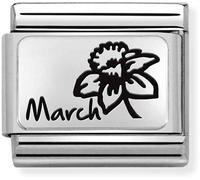 Nomination March Birth Flower Charm