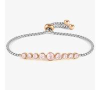 Nomination Milleluci Colour Stainless Steel Pink Crystal Circles Bracelet 028010/003