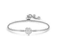 Nomination Silver Milleluci Four-Leaf Clover Bracelet