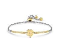 Nomination Milleluci Four-Leaf Clover with CZ Gold Tone Adjustable Bracelet 6 x 1.1cm, 14-19cm