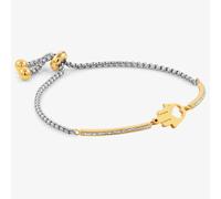 Nomination Milleluci Gold Finish Cubic Zirconia Hand Of Fatima Bracelet 028006/001
